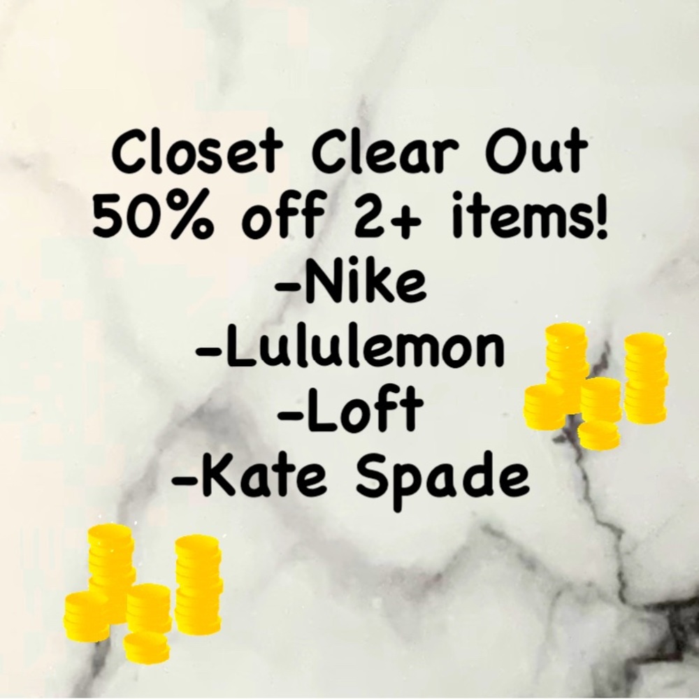 Closet Clear Out Sale!